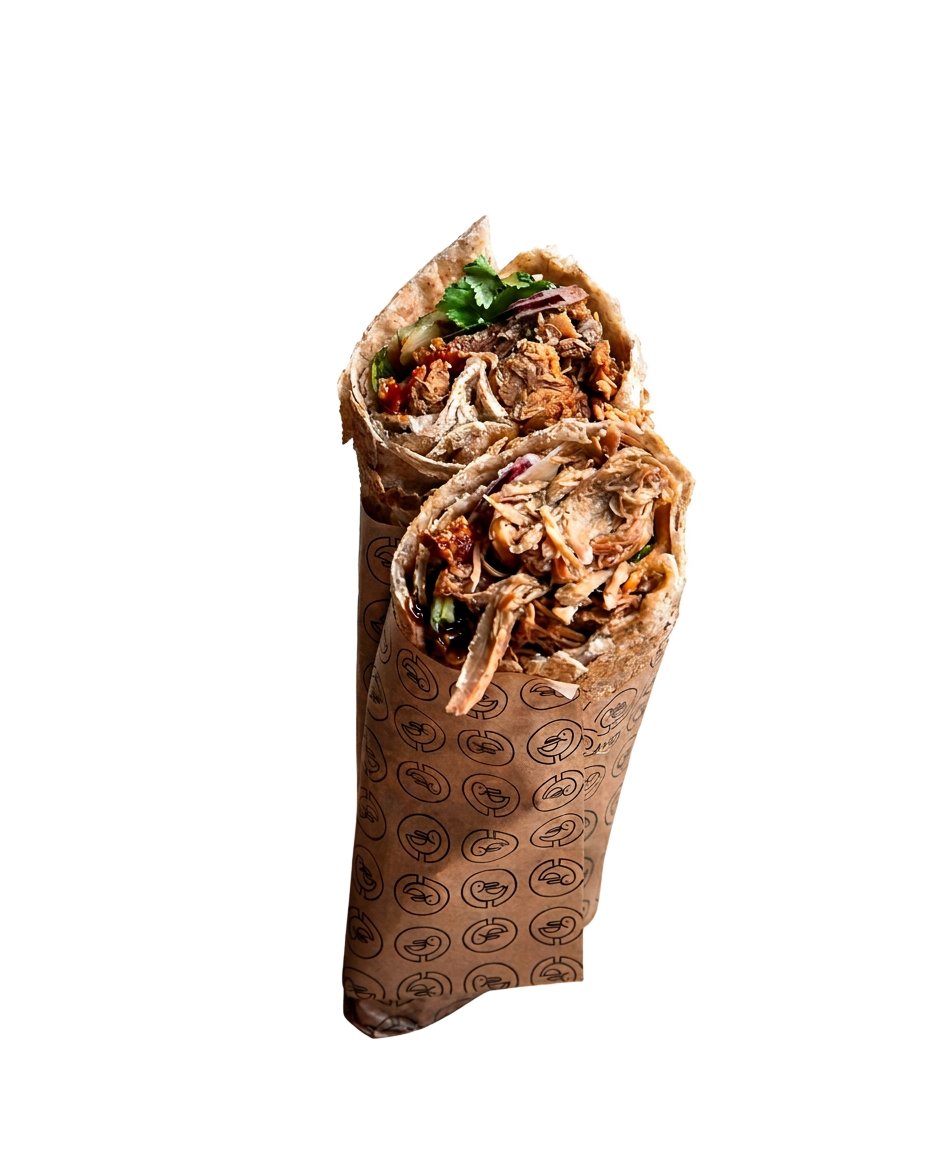 Wraps de pulled pork de Makan